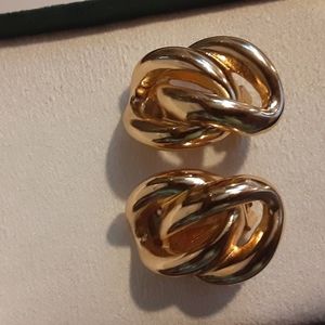 Authentic Christian Dior Clip Earrings